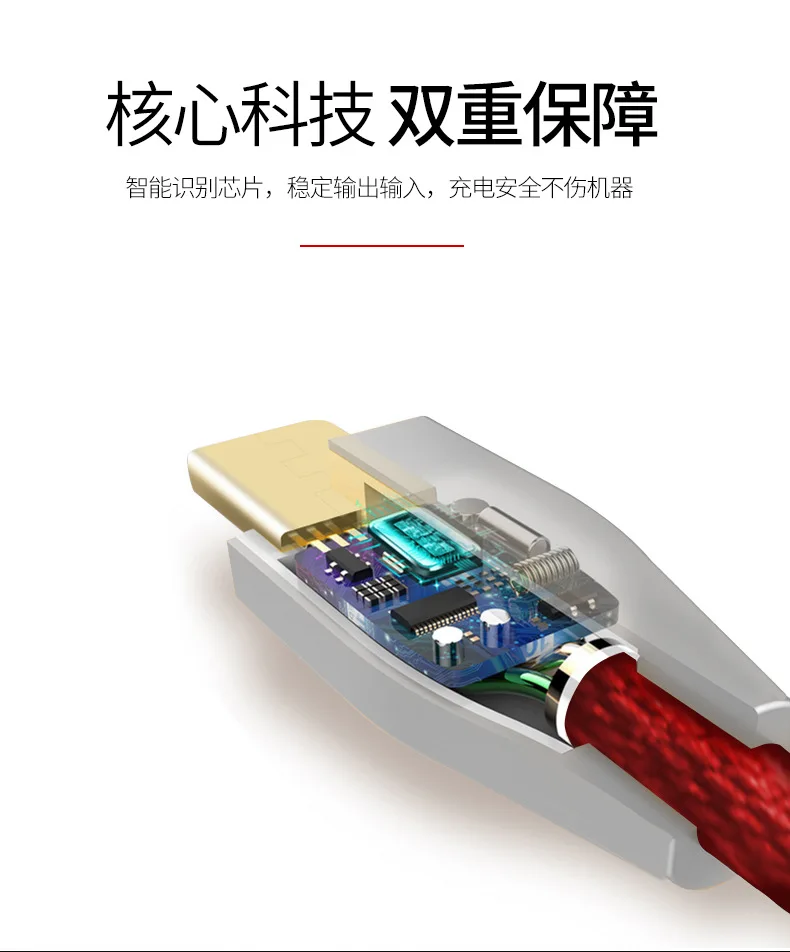 ZUZAI цинковый сплав телефонный кабель для iPhone SAMSUNG Быстрая зарядка Micro USB