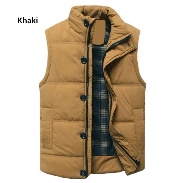 Winter Outerwear Vest Men Leisure Coats Men Thicked Warmth Cotton Vests keep Warm Coat Spring Autumn Waistcoat Mens Tops XXXXL