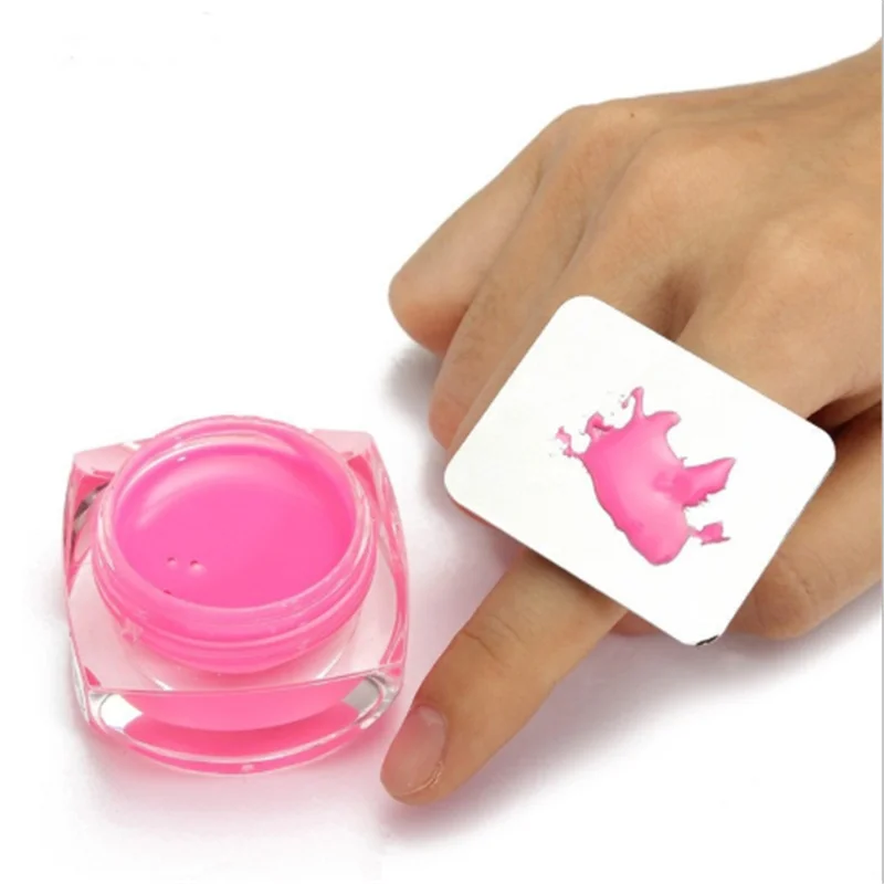 

1PC Salon Manicure Finger Ring Color Palette Make up Cream Foundation Mixing Palette Cosmetic Make up Tool Stainless Steel Plate