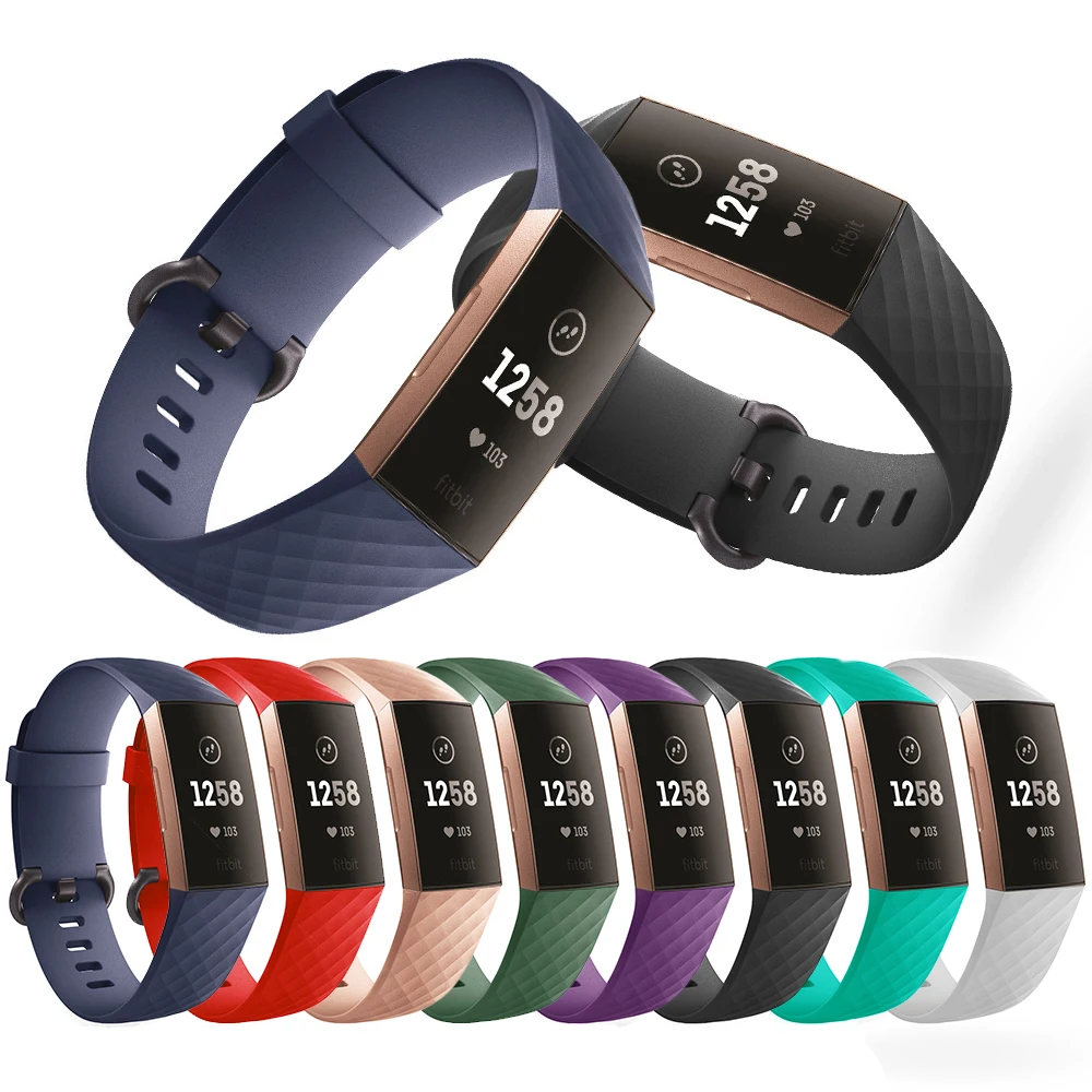 

TPU Strap Bracelet for Fitbit Charge 3 Band Replacement belt Wrist Strap for Fit bit Charge 3 charge3 Smart Watch Accessories