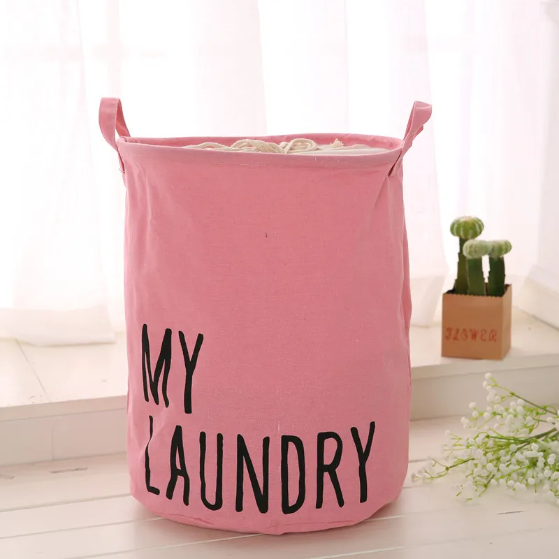 New Color Storage Bucket For Home Storage Bag Fabric Hamper Basket Debris Storage Laundry Storage Basket