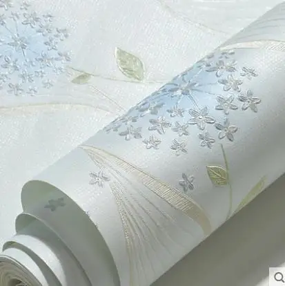 Seiko garden 3d solid wall paper non-woven wallpaper self-adhesive living room bedroom warm girl children's room