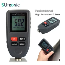 TC-100 цифровой датчик толщины покрытия тестер ультра точность 0.1um разрешение измерения Fe/NFe покрытия краски автомобиля 0~ 1300um