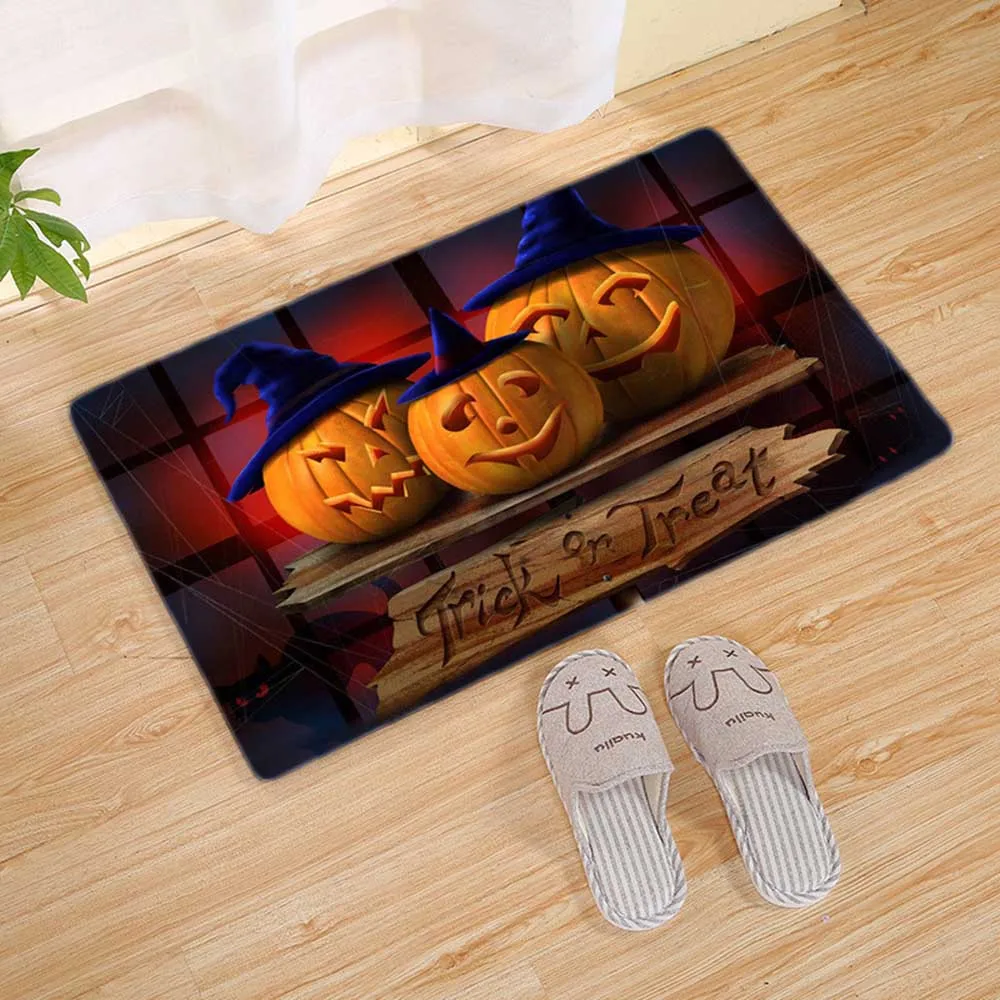 Buy Halloween Pumpkin Lantern Carpet Floor Mat