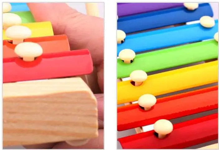 Exempt postage, wooden music toys, children's toys, eight steel xylophone, seven color xylophone Exempt postage, wooden music toys, children's toys, eight steel xylophone, seven color xylophone