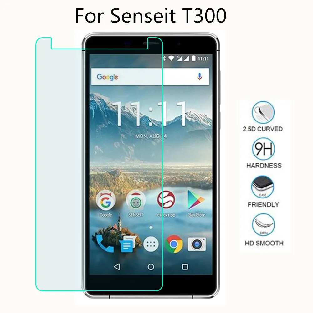 С уровнем твердости 9H 2.5D закаленное Стекло для Senseit A250 A247 T100 T250 T300 A109 E500 R500 закаленное Стекло Экран защитная пленка - Цвет: For Senseit T300