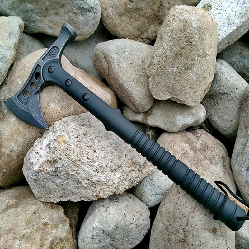 High Quality Multifunction Stainless Steel Camping Hammer Axe Double