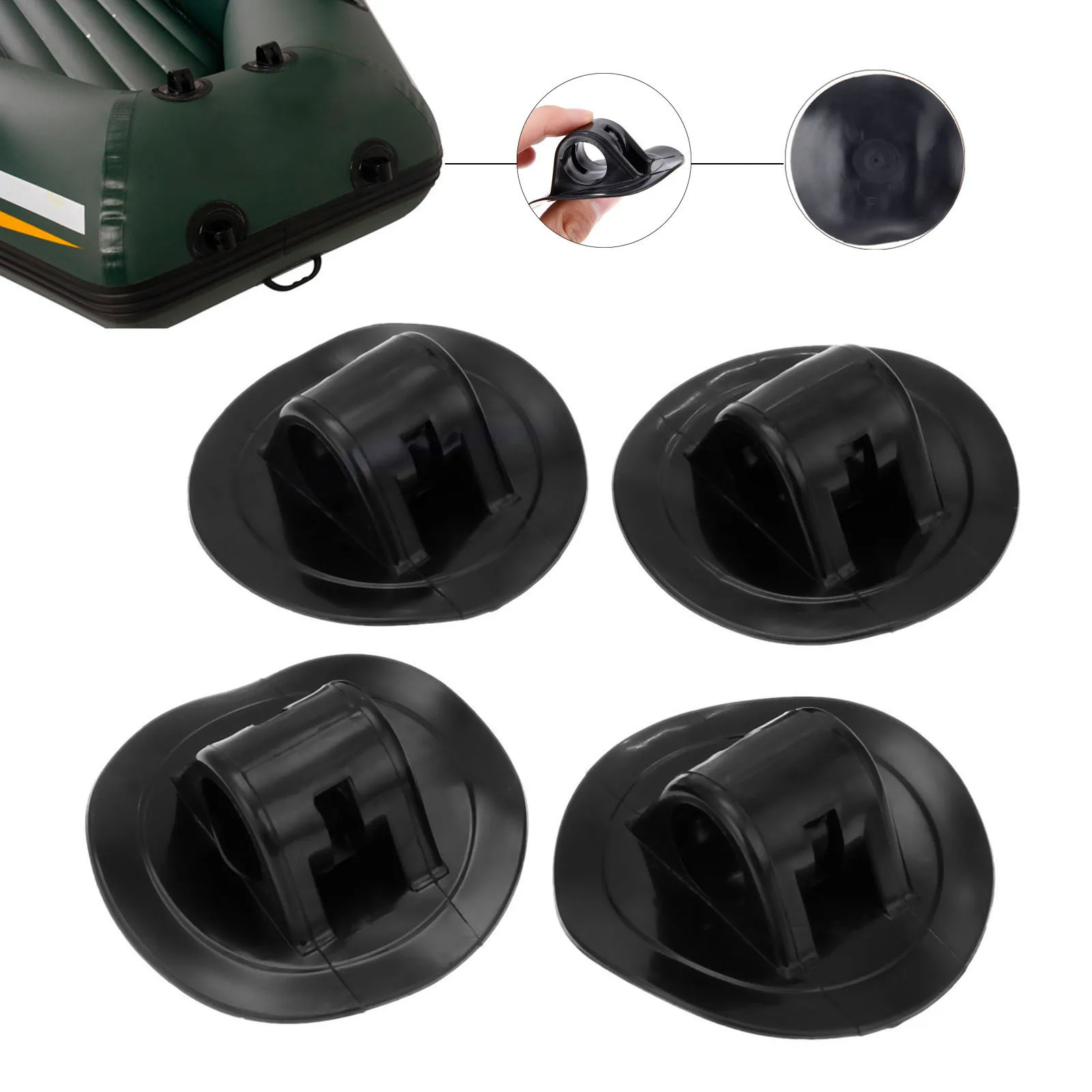 4 Pcs For 19.8mm Dia Inflatable Kayak Boat Engine Motor Mount Stand Holder Rack Grommet Fix Hook Rowing Boats Accessories Marine