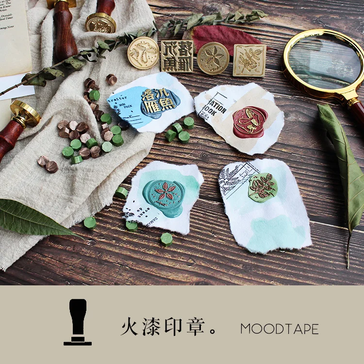  moodtape personality stamp wood wax seal stamp for DIY Gift / Invitation album Decorative stamp mus - 33030286720