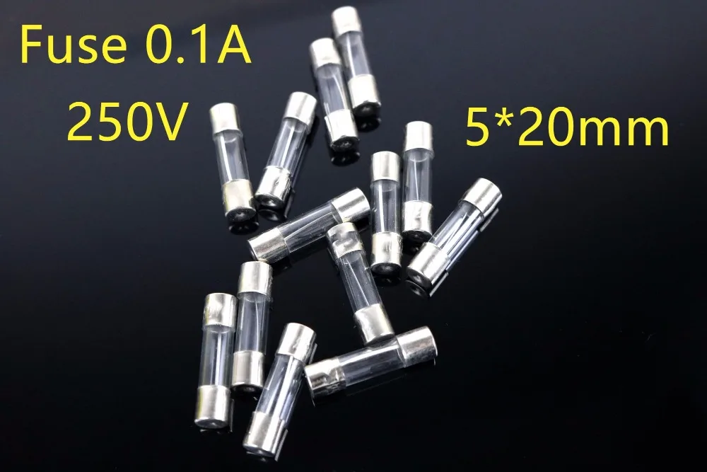

250V 0.1A 5*20 Glass Fuse Not Assortable Kit quick blow
