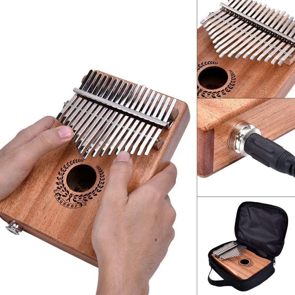 17 клавиш эквалайзер калимба Mbira красное дерево большой палец пианино деревянный палец перкуссия Африканский калимба Музыкальные инструменты с тюнером молоток