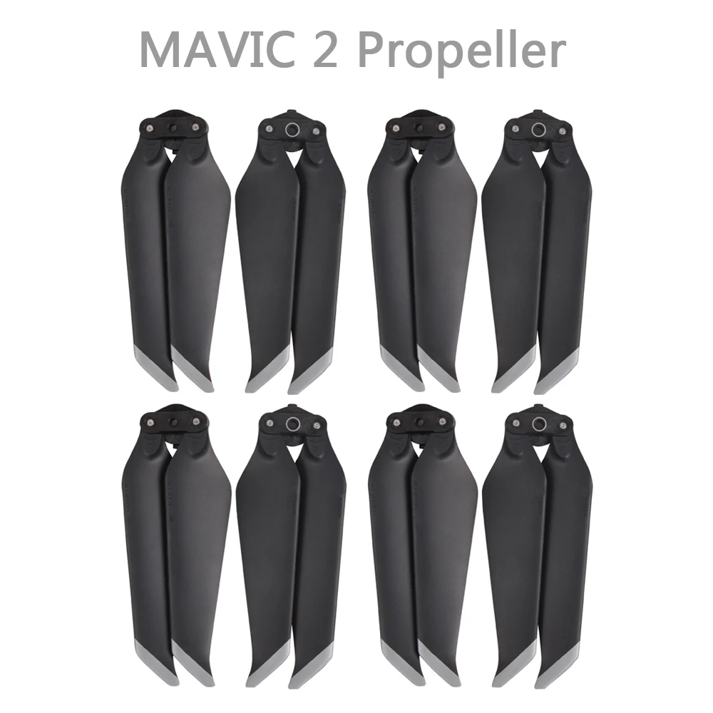 4 пары MAVIC 2 PRO/ZOOM 8743F малошумные быстросъемные Лопасти пропеллера для DJI MAVIC 2 PRO/ZOOM аксессуары для дрона - Цвет: Серебристый