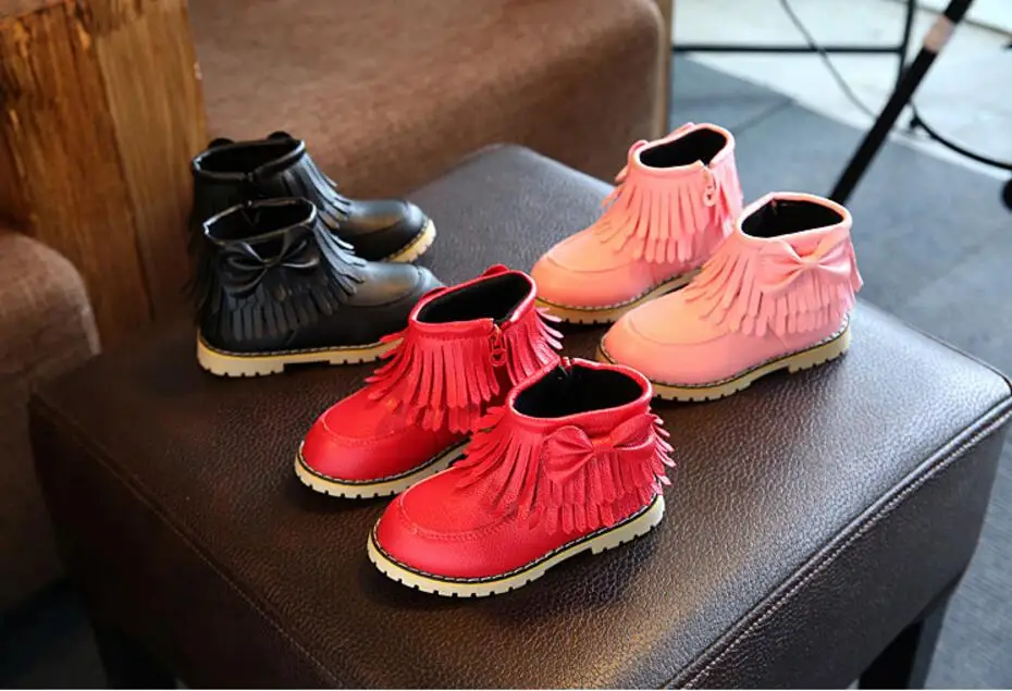 Children's leather snow boots-13
