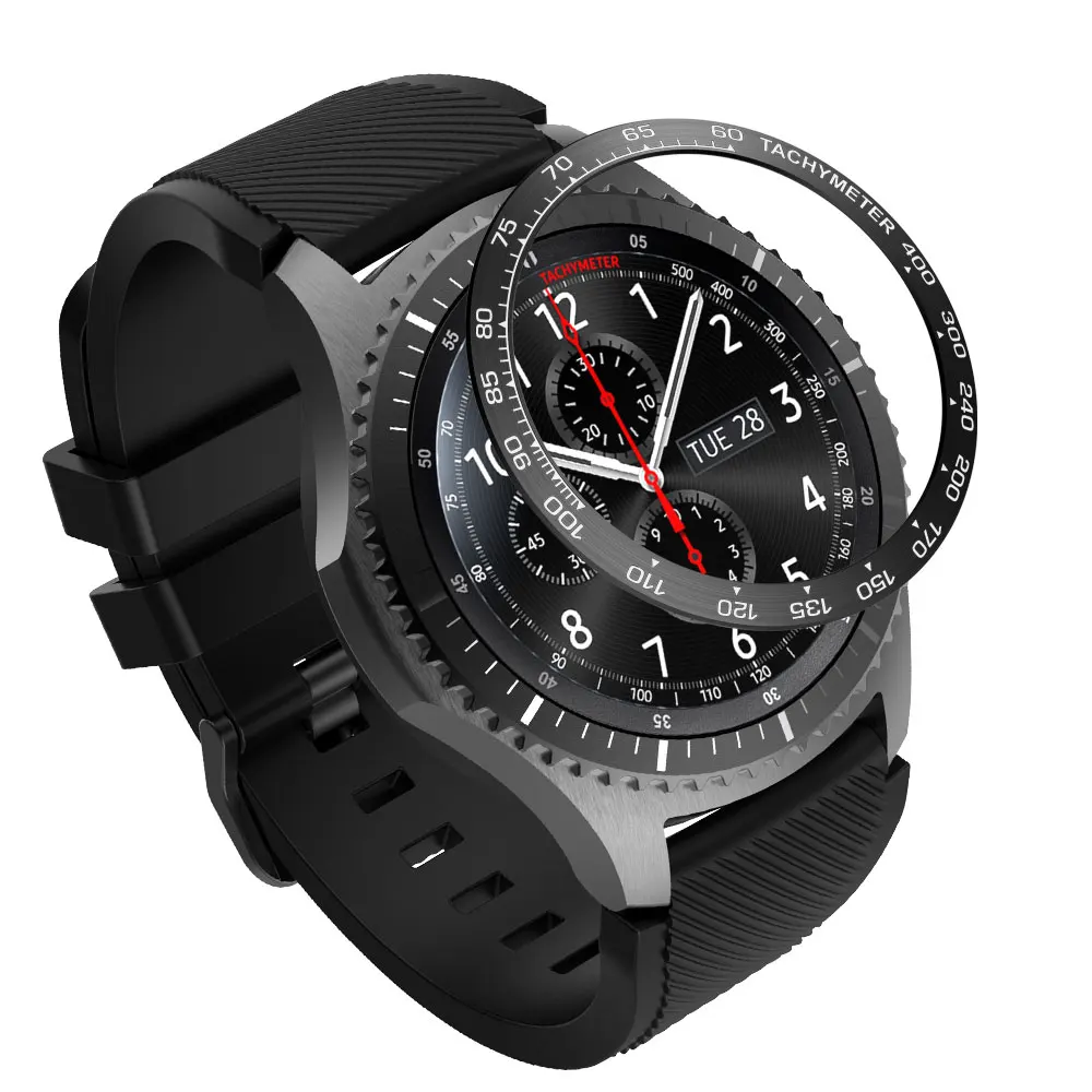 Premium Bezel Ring Styling Frame Case Cover Protection for Samsung Gear, Frontier, and Galaxy Watch
