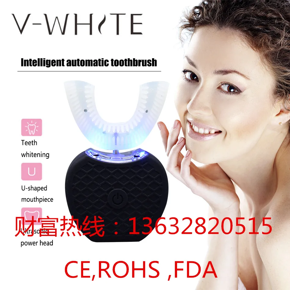 

Newest 360 Degree Automatic Ultrasonic Electric Silicone Toothbrush With Wireless Charging Full Automatic Toothbrush