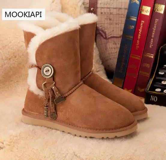 sheepskin style boots