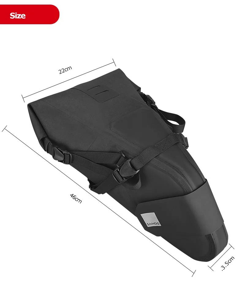 Discount Sahoo Pro 132034 100% Full Waterproof 7L Dry Bag Mountain Cycling Bicycle Bike Saddle Bag Seat Tail Rear Pack Storage Pouch 1