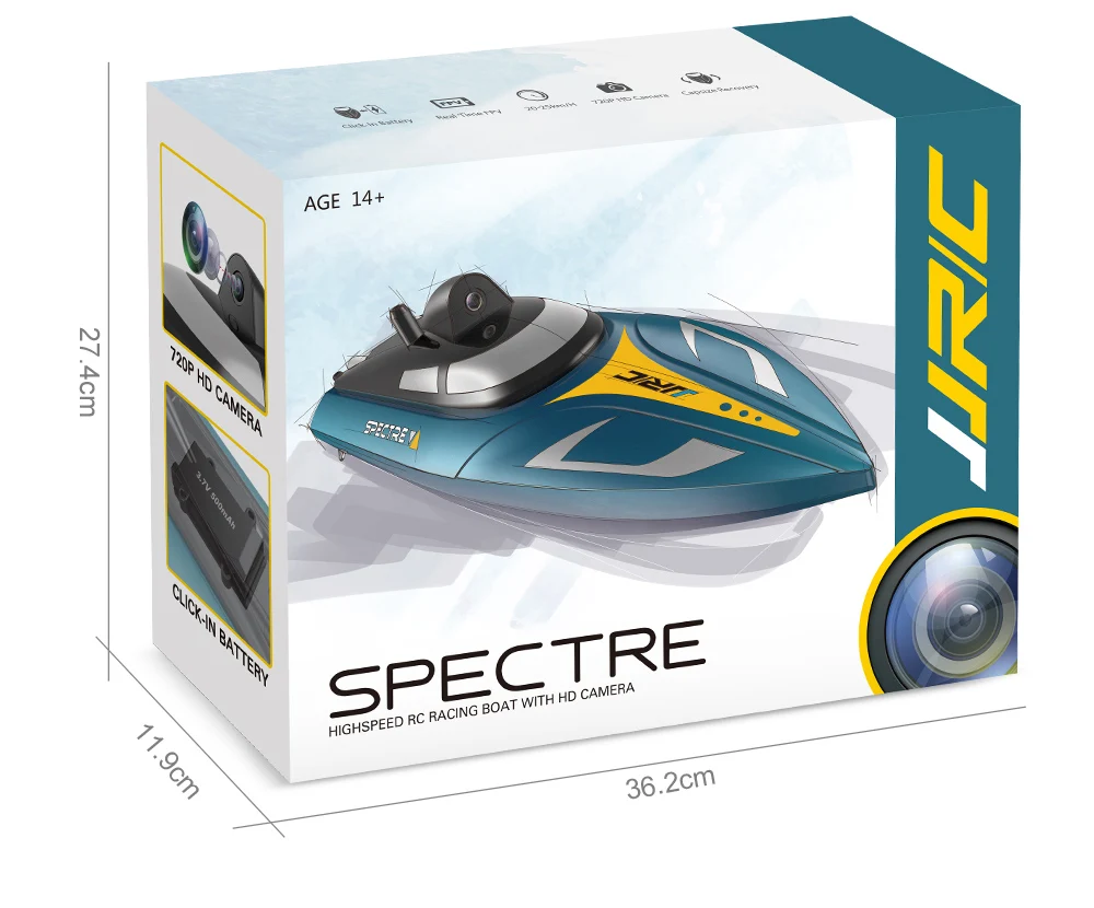 Горячая JJRC S4 RC лодка поддержка VR 720P HD камера wifi FPV Ghost 2 4G 25 км/ч Rc лодки управление