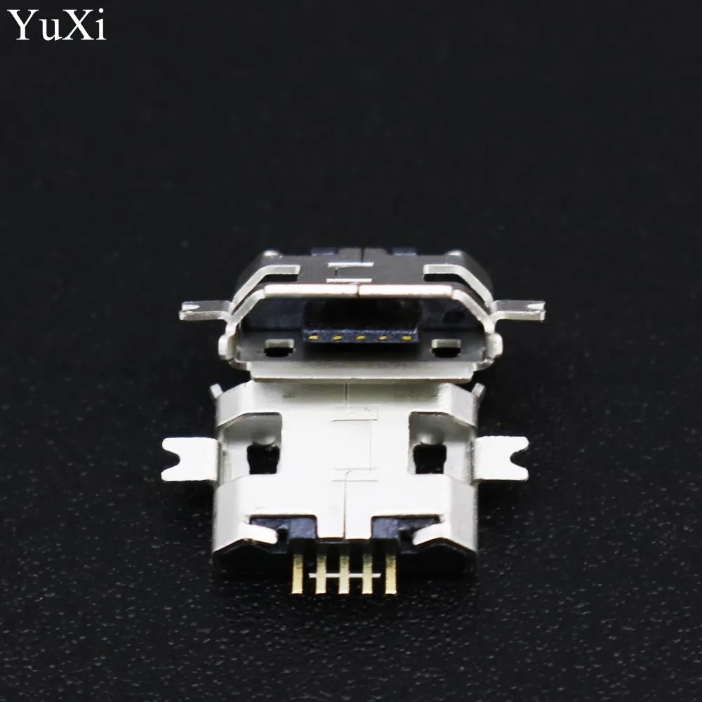 100 шт. Micro connector heavy plate 1 0 SMD 2 feet Mini usb 5P female планшет зарядное сиденье розетка для