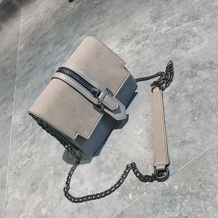 

2019New Korean version of Baitao Grinding and Retro Small Square Chain Slanting Women's Single Shoulder in Autumn bag