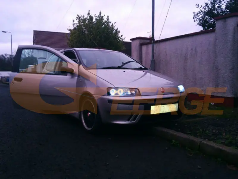 Для FIAT PUNTO Mk2 1999 2000 2001 2002 2003 фары отличное Ультра яркое освещение CCFL ангельские глазки комплект Halo Кольцо