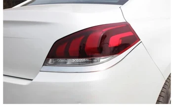 

For peugeot 508 2011-2014 ABS Chrome Tail light eyebrow trim 2pcs