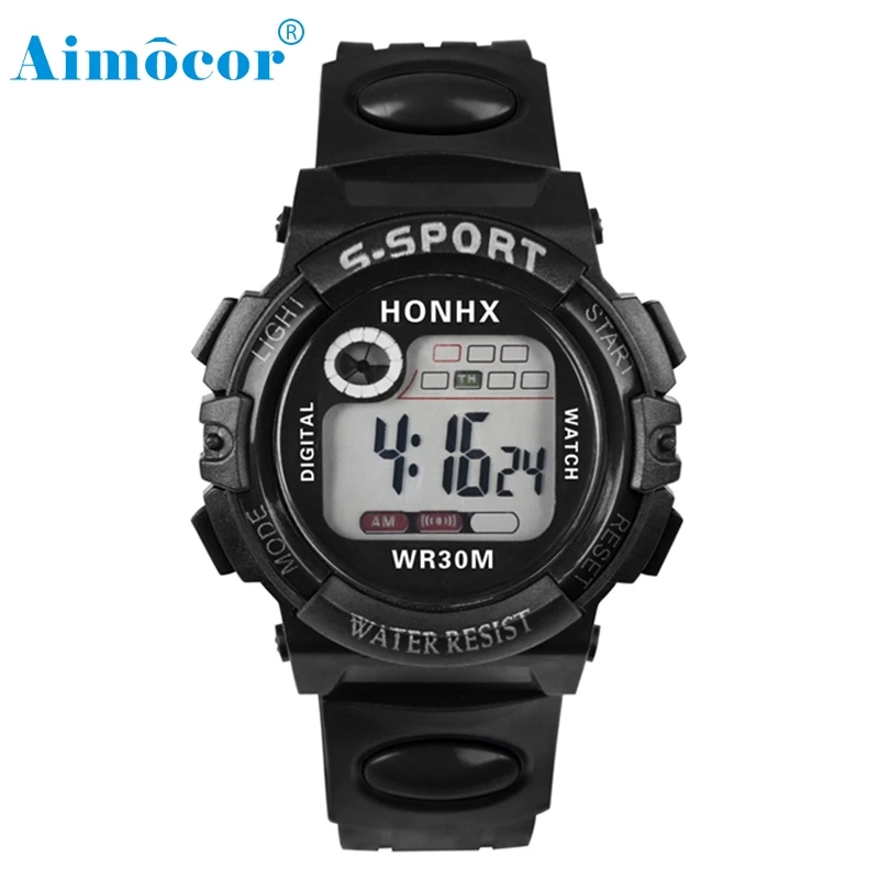 2017 Newly Designed Multifunction Man Digital LED Quartz Alarm Date Sport Waterproof Watch digital wristwatches#126