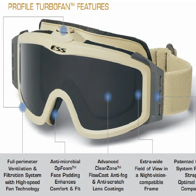 High Quality ESS Goggles Sunglasses Outdoor Sports Army Bullet proof