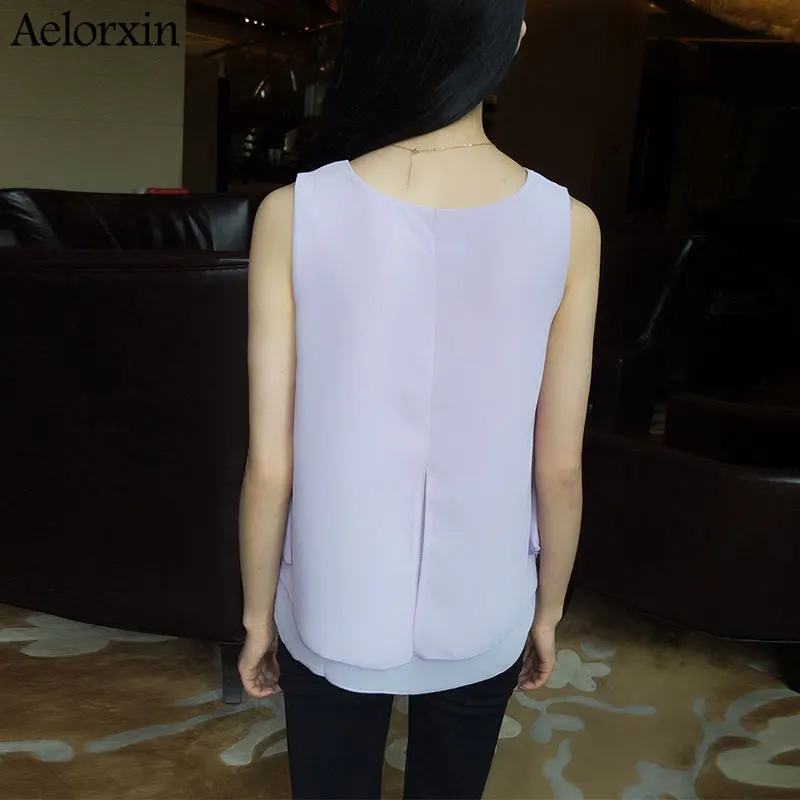 Новый Модный женский топ 2019 женская летняя шифоновая блузка размера плюс S 5XL без