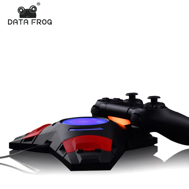 Best Price Data Frog 3 In 1 USB Charge Dock Gaming Controller LED Charging Stand For Sony Playstation 4 PS4 Charger Triangle Dock 