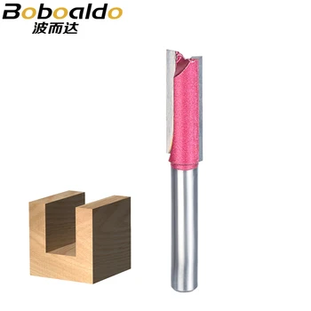 

1pcs Router Bit Wood 6mm 8mm 10mm 12mm Industrial Grade straight bit Woodworking Tools Tungsten endmill milling cutter