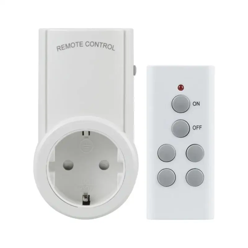 

433MHz Remote Control Outlet Plug Socket EU Wireless Power Switch High Performance Wireless Remote Control Power Switch S25