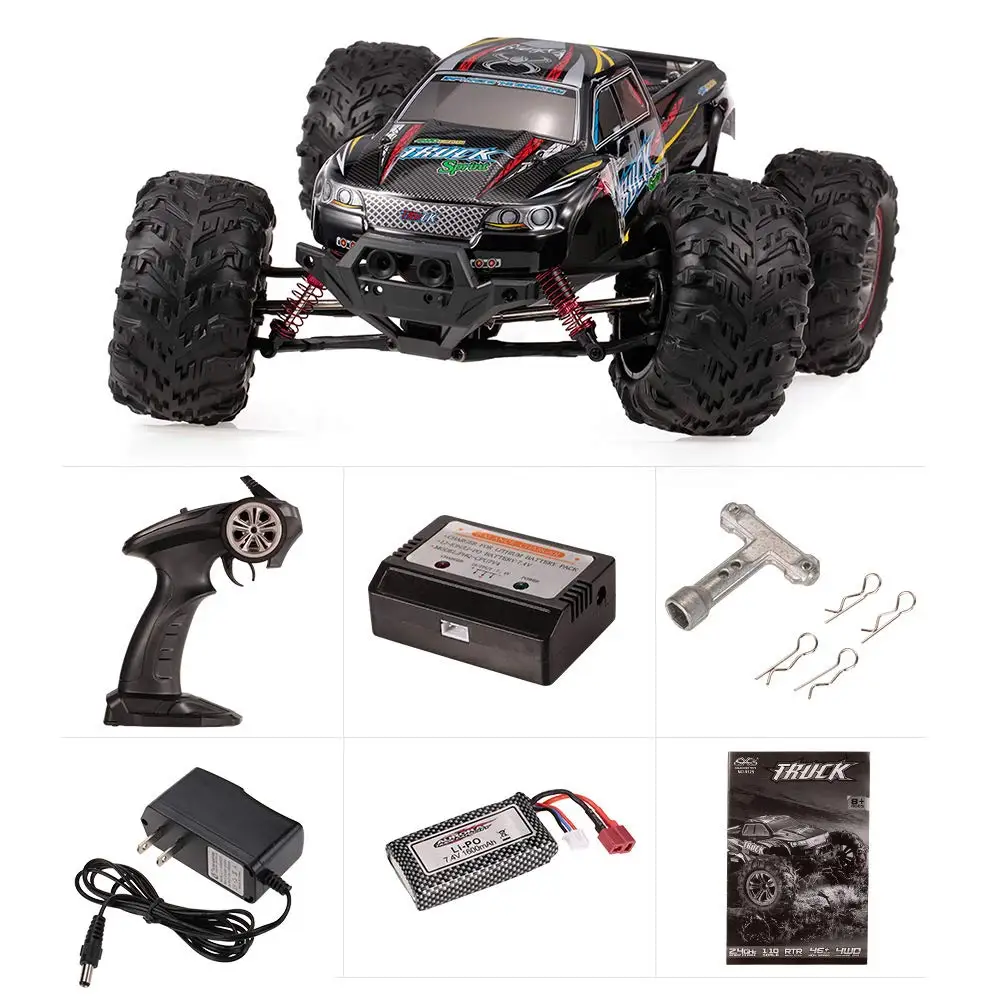EBOYU 9125 2,4 ГГц 1:10 масштаб 4WD RC автомобиль 46 км/ч высокая скорость большой ноги автомобиль внедорожника водонепроницаемый Монстр Дистанционное управление автомобиль RTR