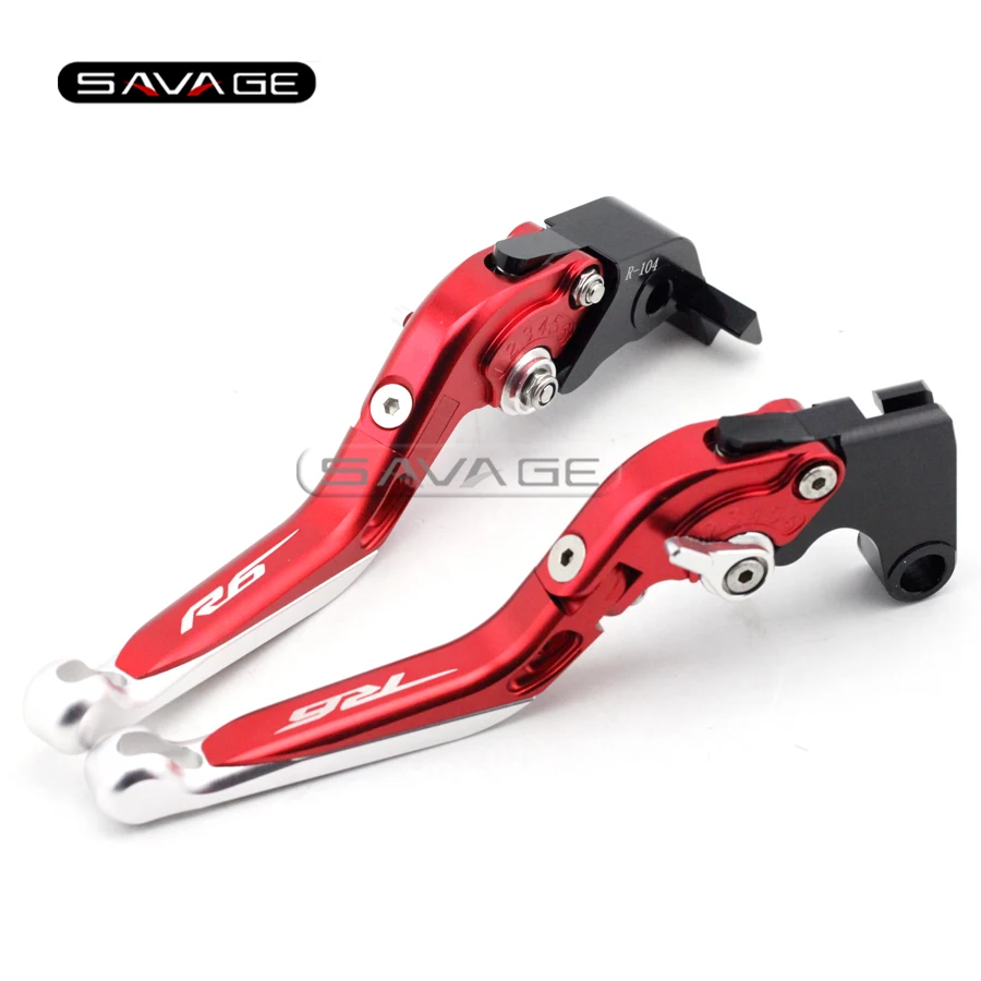 / 2016 CNC allungabile pieghevole moto regolazione del freno leve frizione per Yamaha YZF R6/ 2005/