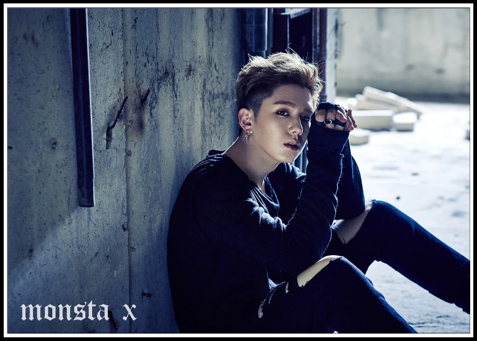 Новые постеры MONSTA X в Корейском стиле плакаты из белого картона прозрачные принты
