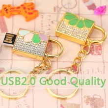 Стильный usb-флеш-накопитель 2 ТБ 1 ТБ замок для ювелирных изделий USB флэш-накопитель 128 ГБ 16 ГБ 32 ГБ 64 ГБ USB 2,0 флэш-карта памяти, носитель автомобиля/ручки/большого пальца/ключа