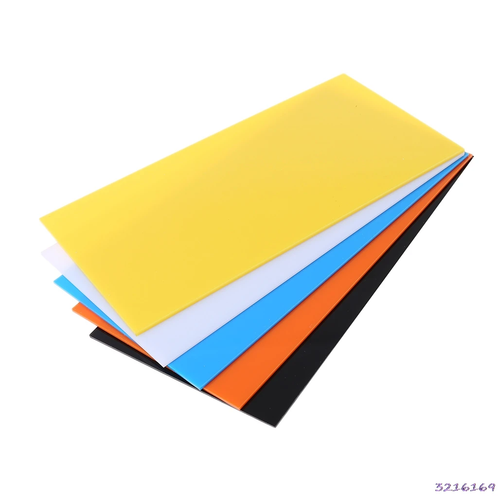 10X20cm доска из оргстекла цветной акриловый лист DIY игрушка аксессуары