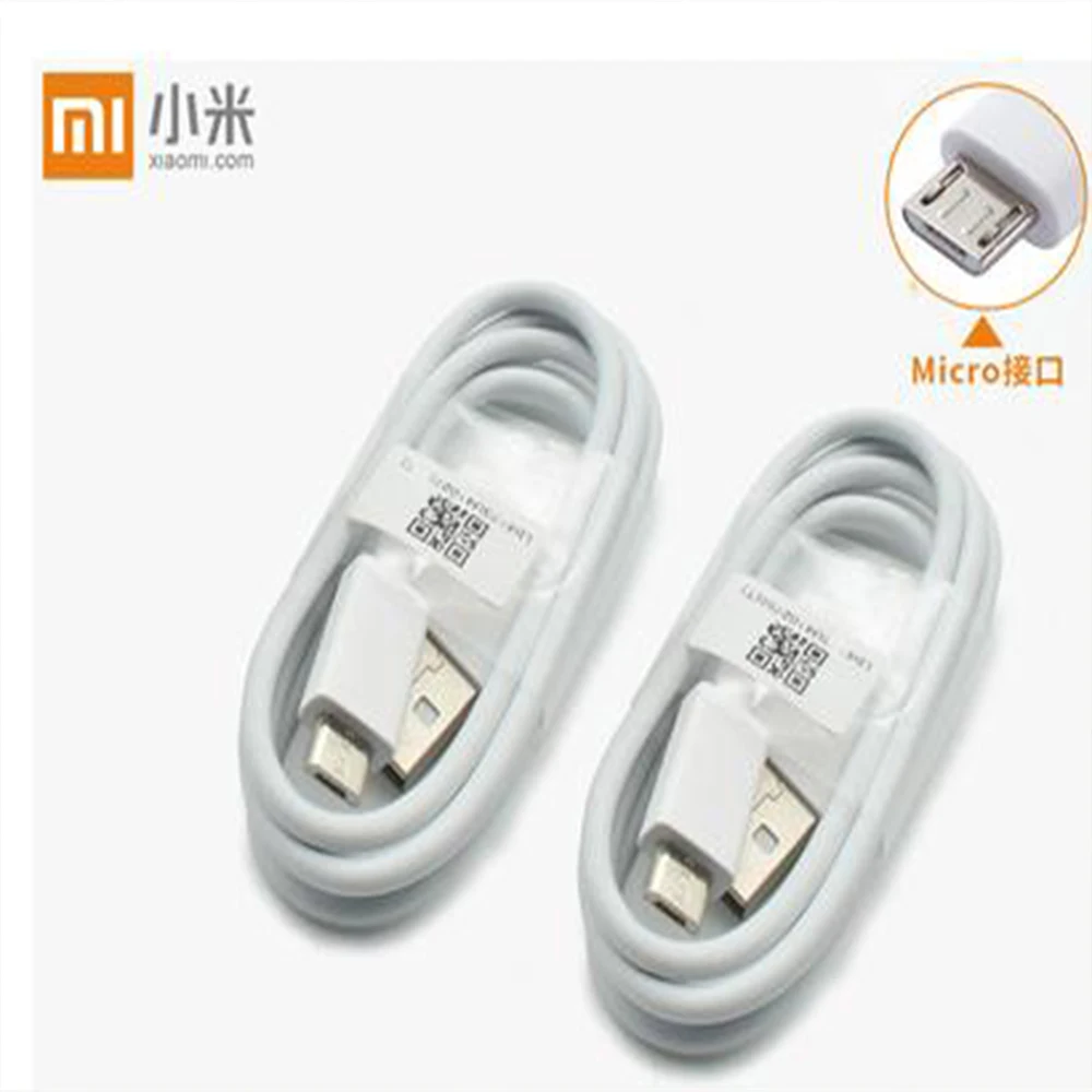 

Original Xiaomi Micro USB Cable Sync Data white for Redmi 3s 4a 5a 6a 4X Note/2/3/4/4X/5 plus 6 pro A2 lite s2 Cord wire cabel