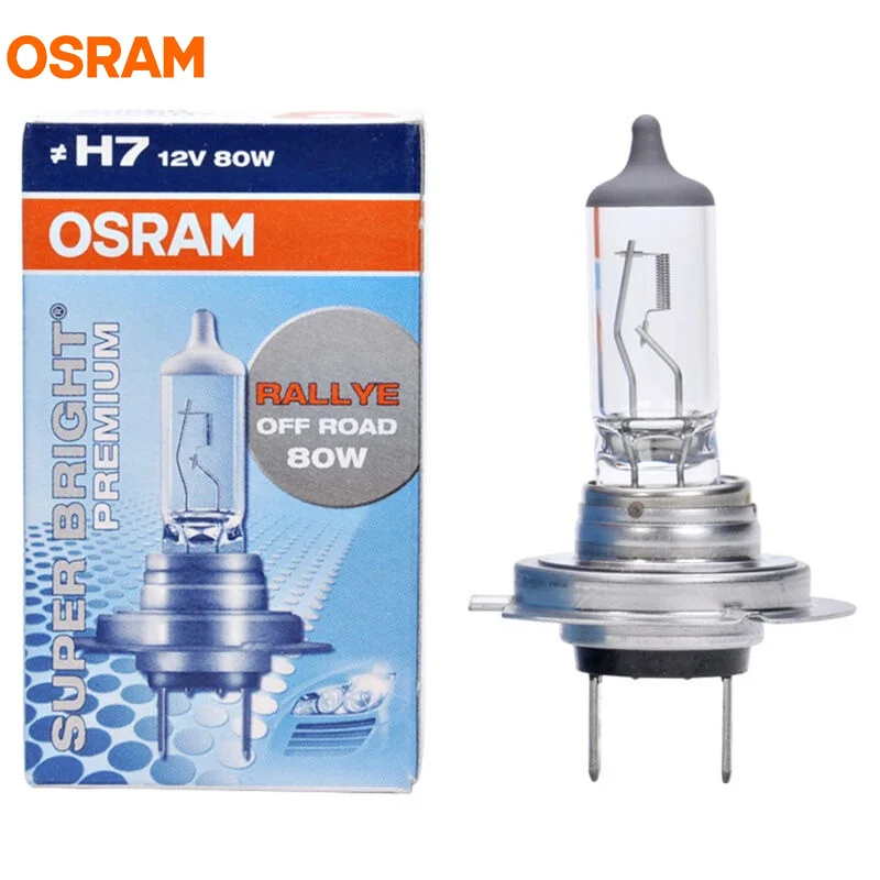 OSRAM H7 12V 80W PX26d 62261SBP SUPER BRIGHT PREMIUM Off Road Hi/Lo ...