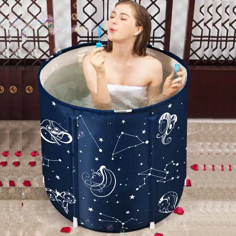 Adult Bath Barrel Folding Bucket Home Insulation Bath Barrel Body Bath