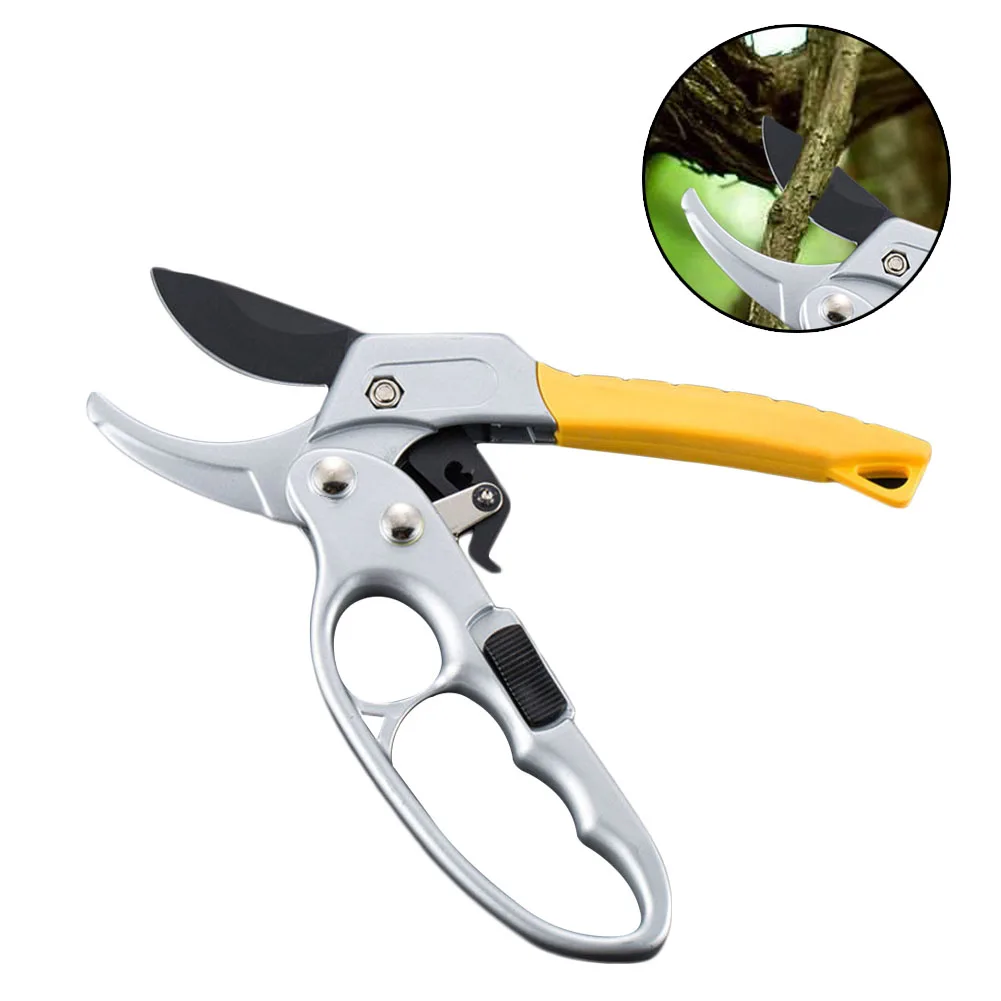 

Ratchet Anvil Hand Pruning Shears with Non-slip Ergonomics Handle Hand-caring Designed Tree Clippers --M25
