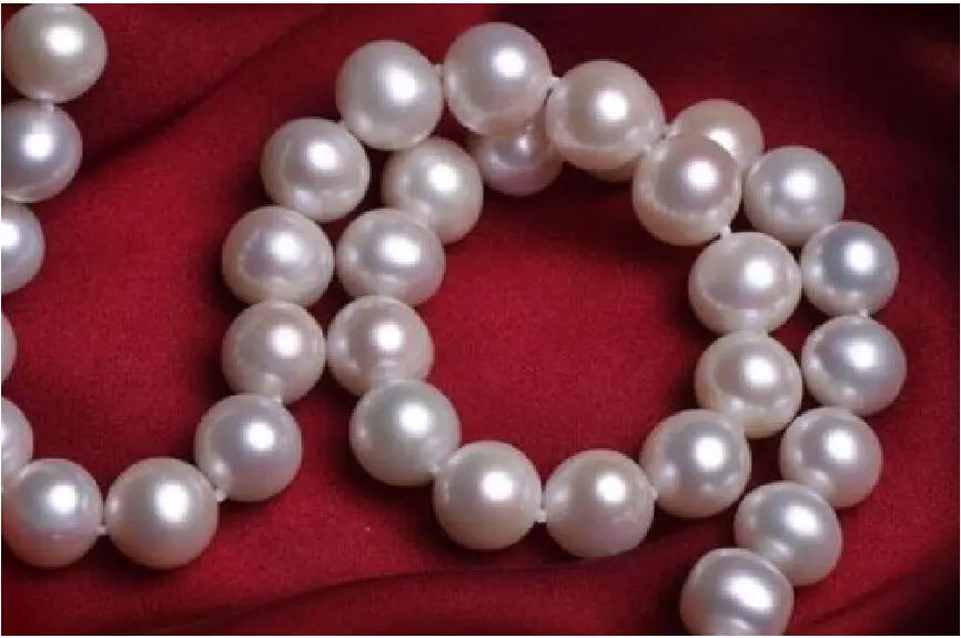 

Free shipping hot sale Women Bridal Wedding Jewelry >>HUGE 17" AAA 10-11MM NATURAL SOUTH SEA WHITE PEARL NECKLACE