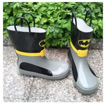 

Free shipping Rubber Boots Children's Batman Boys rubber shoes Children's Rain boots Baby Boys shoes Children boots Boys shoes 7