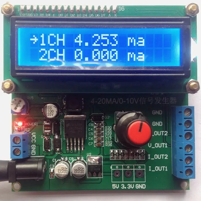 4 20 ma, 0 à 10 v 0 à 20 ma générateur de signal de courant dans