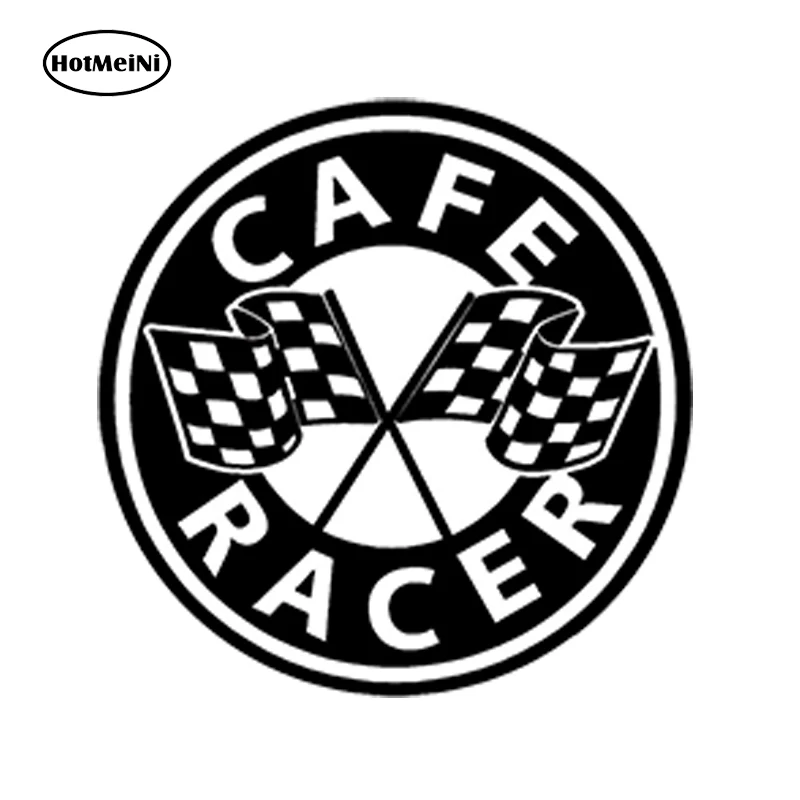 

HotMeiNi Car Styling Car Sticker CAFE RACER AUFKLEBER AUTO MOTO STICKERS ZIELFLAGGE MOTORRAD RENNEN 13cm x 13cm