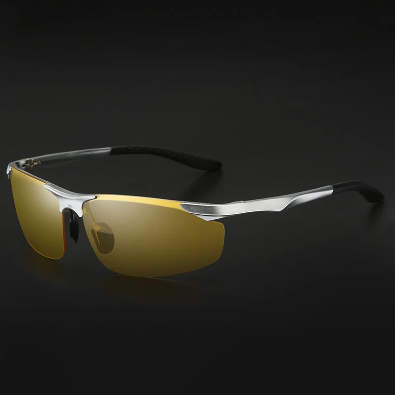 YSO очки ночного видения мужские алюминиевые магниевые поляризованные очки ночного видения для вождения автомобиля Рыбалка антибликовые 8179