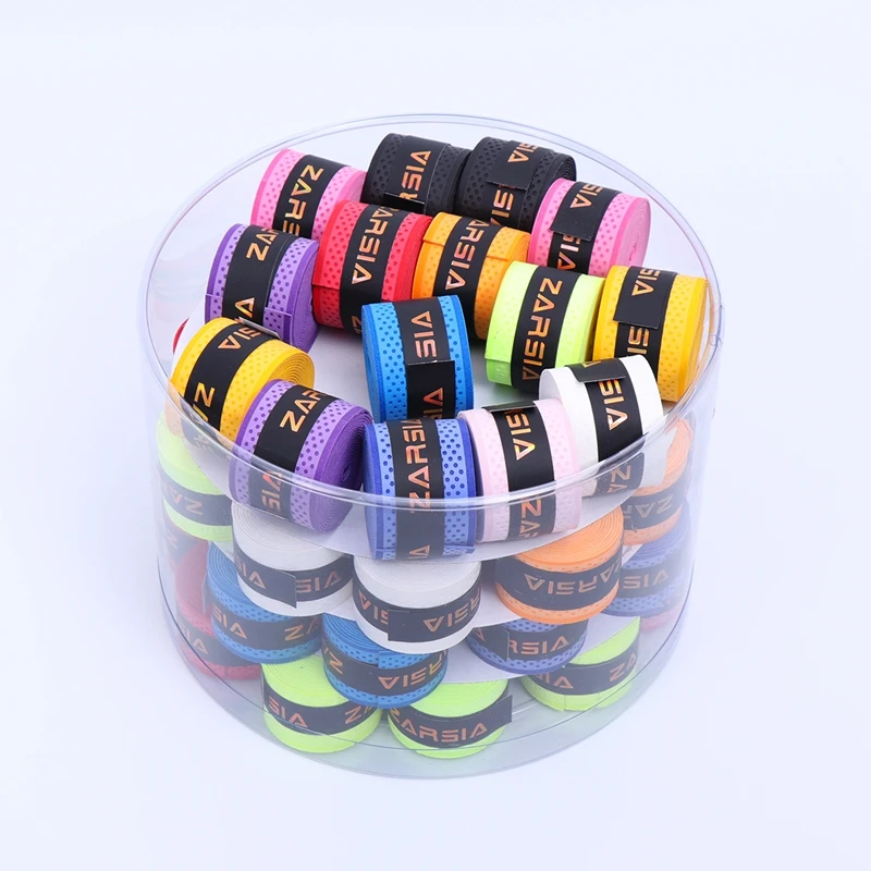 60 pcs ZARSIA جديد الجاف يشعر تنس overgrips ، ضغط نقطة مضرب بدمنتون على قبضة skidproof ل قصبة الصيد قبضة العصابة