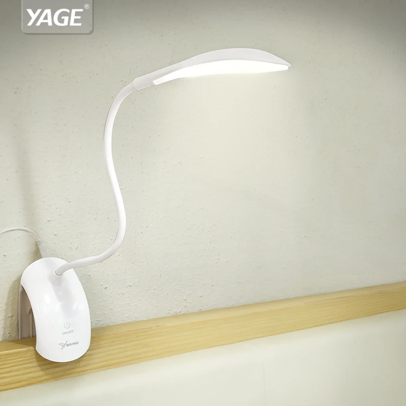  YAGE YG-5933 Desk lamp 14 LED Table lamp USB led Table Lamp with Clip Bed Reading book Light LED De