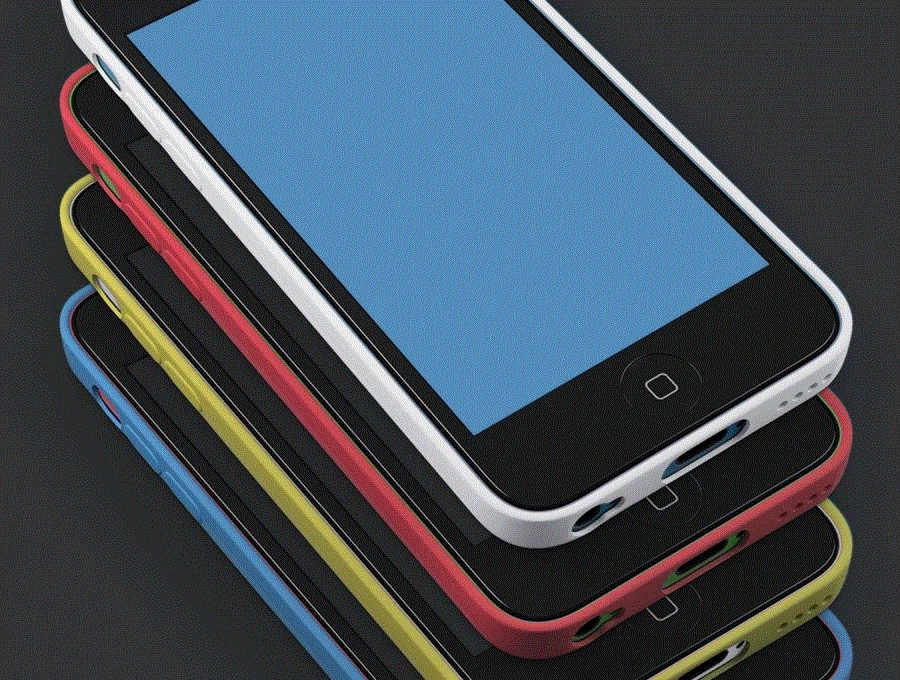 iphone 5c真实模型模板psd源文件素材下载 移动设备 第1张