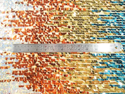 Gs705 Gold Orange Teal Silver Sequin Nylon Net Fabric Shiny Material Getsubject Aeproduct